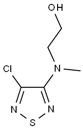 2-[(4-氯-1,2,5-噻二唑-3-基)(甲基)氨基]乙醇 结构式