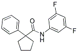 N-(3,5-DIFLUOROPHENYL)(PHENYLCYCLOPENTYL)FORMAMIDE 结构式
