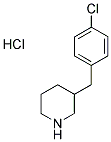 3-(4-氯苄基)哌啶盐酸盐 结构式