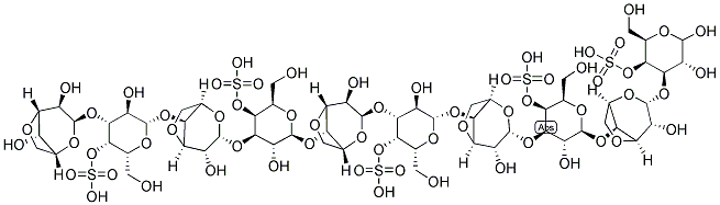 NEOCARRADECAOSE-1,3,5,7,9-PENTAKIS(4-O-SULPHATE) 结构式