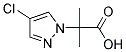 2-(4-CHLORO-PYRAZOL-1-YL)-2-METHYL-PROPIONIC ACID 结构式