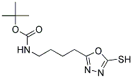 [4-(5-MERCAPTO-[1,3,4]OXADIAZOL-2-YL)-BUTYL]-CARBAMIC ACID TERT-BUTYL ESTER 结构式