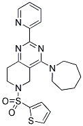 4-AZEPAN-1-YL-2-PYRIDIN-2-YL-6-(THIOPHENE-2-SULFONYL)-5,6,7,8-TETRAHYDRO-PYRIDO[4,3-D]PYRIMIDINE 结构式