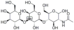 2-ACETAMIDO-2-DEOXY-4-O-([3-O-BETA-D-GALACTOPYRANOSYL]-BETA-D-GALACTOPYRANOSYL)-D-GLUCOPYRANOSE 结构式