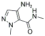 4-AMINO-2-METHYL-2H-PYRAZOLE-3-CARBOXYLIC ACID METHYLAMIDE 结构式