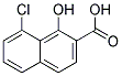 8-CHLORO-1-HYDROXY-NAPHTHALENE-2-CARBOXYLIC ACID 结构式