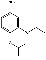 4-DIFLUOROMETHOXY-3-ETHOXY-PHENYLAMINE 结构式