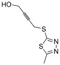 4-[(5-METHYL-1,3,4-THIADIAZOL-2-YL)THIO]BUT-2-YN-1-OL 结构式