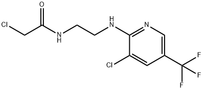 2-[2-(CHLOROACETYLAMINO)ETHYL]-3-CHLORO-5-(TRIFLUOROMETHYL)PYRIDINE 结构式