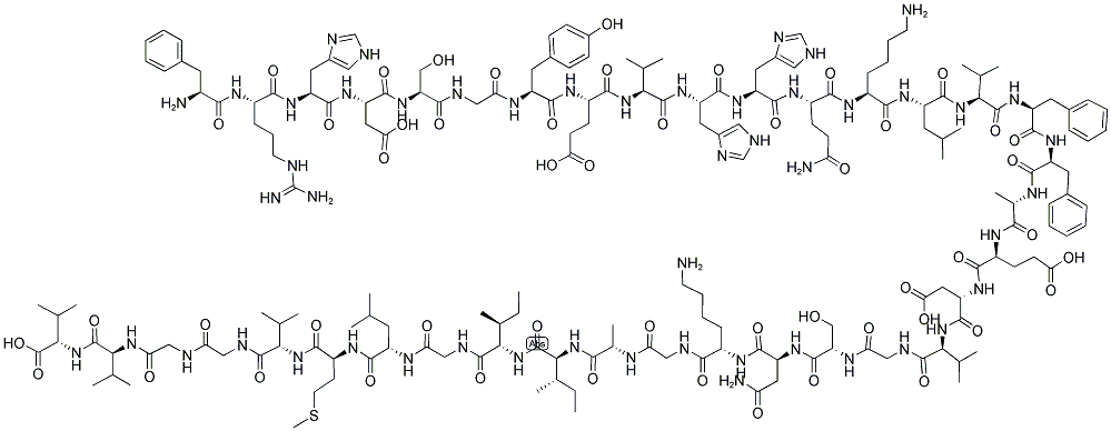 BETA-AMYLOID (4-40) 结构式