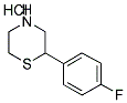 2-(4-FLUOROPHENYL) THIOMORPHOLINE HYDROCHLORIDE 结构式