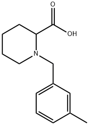 1-(3-甲基苄基)哌啶-2-羧酸 结构式