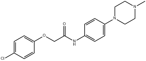 2-(4-CHLOROPHENOXY)-N-(4-(4-METHYLPIPERAZIN-1-YL)PHENYL)ACETAMIDE 结构式