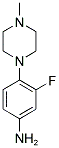 3-FLUORO-4-(4-METHYLPIPERAZINO)ANILINE 结构式