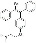 TRANS-(E)-1-BROMO-2-[4-[2-(DIMETHYLAMINO)ETHOXY]PHENYL]-1,2-DIPHENYLETHENE 结构式