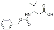 3-BENZYLOXYCARBONYLAMINO-4-METHYL-PENTANOIC ACID 结构式