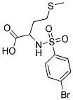 2-[[(4-BROMOPHENYL)SULFONYL]AMINO]-4-(METHYLTHIO)BUTANOIC ACID 结构式