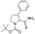 3-PHENYL-2-THIOCARBAMOYL-PYRROLIDINE-1-CARBOXYLIC ACID TERT-BUTYL ESTER 结构式