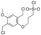 5-METHOXY-2-(3-(CHLOROSULFONYL)PROPOXY)-1,4-XYLENE DICHLORIDE 结构式