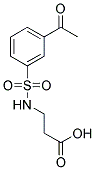 3-(3-ACETYL-BENZENESULFONYLAMINO)-PROPIONIC ACID 结构式