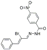 N'-[(1E,2Z)-2-BROMO-3-PHENYLPROP-2-ENYLIDENE]-4-NITROBENZOHYDRAZIDE 结构式