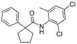 N-(2,4-DICHLORO-6-METHYLPHENYL)(PHENYLCYCLOPENTYL)FORMAMIDE 结构式