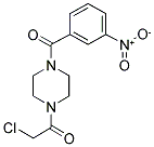 2-CHLORO-1-[4-(3-NITRO-BENZOYL)-PIPERAZIN-1-YL]-ETHANONE 结构式