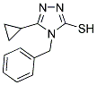 4-BENZYL-5-CYCLOPROPYL-4H-[1,2,4]TRIAZOLE-3-THIOL 结构式