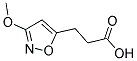 3-(3-METHOXY-ISOXAZOL-5-YL)-PROPIONIC ACID 结构式