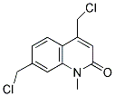 4,7-Bis(chloromethyl)-1-methyl-2(1H)-quinolinone 结构式
