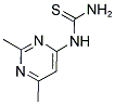 N-(2,6-DIMETHYLPYRIMIDIN-4-YL)THIOUREA 结构式