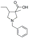 1-BENZYL-4-ETHYL-3-METHYL-PYRROLIDINE-3-CARBOXYLIC ACID 结构式