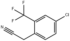 4-氯-2-三氟甲基苯乙腈 结构式