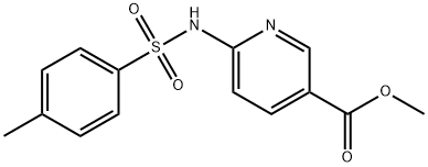 6-((4-甲基苯基)磺酰胺基)烟酸甲酯 结构式