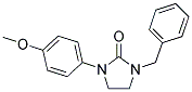 1-Benzyl-3-(4-methoxyphenyl)imidazolidin-2-one 结构式