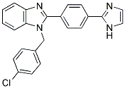 1-(4-CHLORO-BENZYL)-2-[4-(4H-IMIDAZOL-2-YL)-PHENYL]-1H-BENZOIMIDAZOLE 结构式