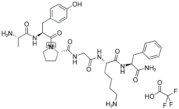 ALA-TYR-PRO-GLY-LYS-PHE-NH2 TRIFLUOROACETATE SALT 结构式