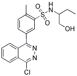 5-(4-CHLORO-PHTHALAZIN-1-YL)-N-(1-HYDROXYMETHYL-PROPYL)-2-METHYL-BENZENESULFONAMIDE 结构式