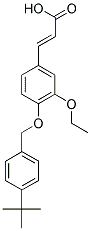 3-[4-(4-TERT-BUTYL-BENZYLOXY)-3-ETHOXY-PHENYL]-ACRYLIC ACID 结构式