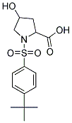 1-(4-TERT-BUTYL-BENZENESULFONYL)-4-HYDROXY-PYRROLIDINE-2-CARBOXYLIC ACID 结构式