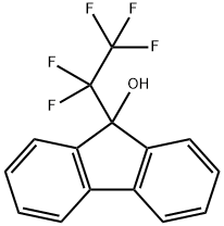 9-PENTAFLUOROETHYL-9H-FLUOREN-9-OL 结构式