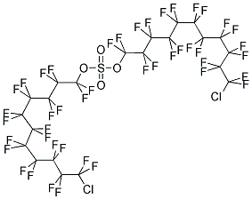 Bis(11-chloroperfluoroundecyl)sulfate 结构式