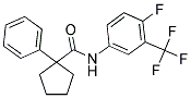 N-(4-FLUORO-3-(TRIFLUOROMETHYL)PHENYL)(PHENYLCYCLOPENTYL)FORMAMIDE 结构式