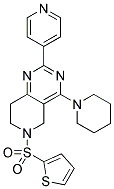 4-PIPERIDIN-1-YL-2-PYRIDIN-4-YL-6-(THIOPHENE-2-SULFONYL)-5,6,7,8-TETRAHYDRO-PYRIDO[4,3-D]PYRIMIDINE 结构式