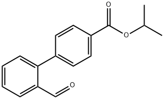 2'-FORMYL-BIPHENYL-4-CARBOXYLIC ACID ISOPROPYL ESTER 结构式