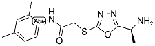 2-[5-(1-AMINO-ETHYL)-[1,3,4]OXADIAZOL-2-YLSULFANYL]-N-(2,4-DIMETHYL-PHENYL)-ACETAMIDE 结构式