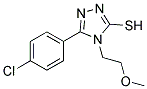 5-(4-CHLORO-PHENYL)-4-(2-METHOXY-ETHYL)-4H-[1,2,4]TRIAZOLE-3-THIOL 结构式