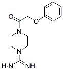 4-(2-PHENOXY-ACETYL)-PIPERAZINE-1-CARBOXAMIDINE 结构式