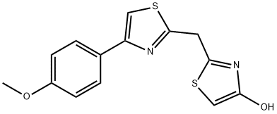 2-((4-(4-甲氧基苯基)噻唑-2-基)甲基)噻唑-4-醇 结构式