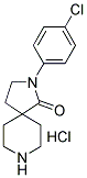 2-(4-Chlorophenyl)-2,8-diazaspiro[4.5]decan-1-one hydrochloride 结构式